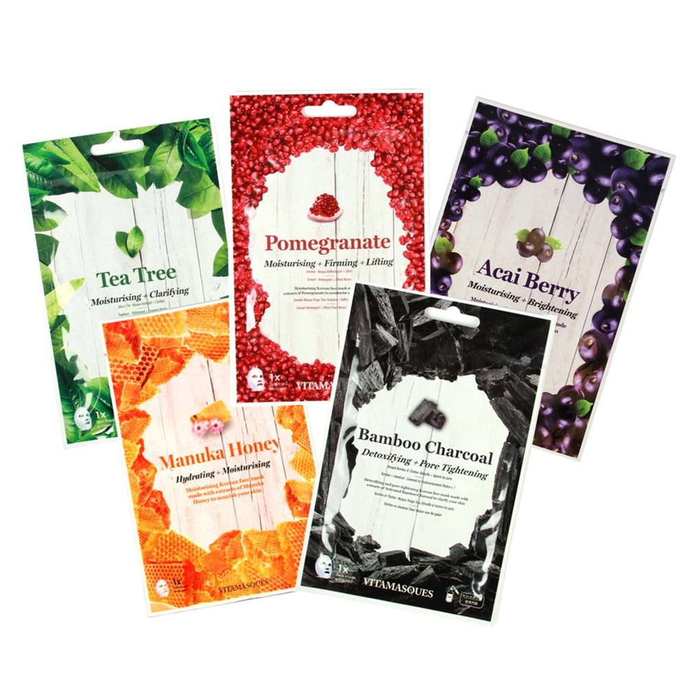 VITAMASQUES | PACK OF 10 ASSORTED FACE MASKS
